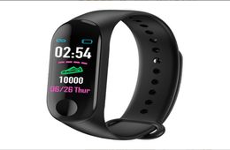 M3 Plus Sports Smart Wristbands Watch Heart Rate Blood Pressure Monitoring Waterproof Smart Bracelet Wristband Men039s Women07735658
