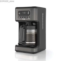 Coffee Makers Mr. Coffee 14 Cup Programmable Coffee Maker Dark Stainless Steel Y240403