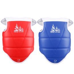 Products Traditional Taekwondo chest guard kids men women student red blue Karate Taekwondo protectors WTF approved chest supporters TKD