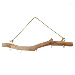 Hooks 1 Piece Wooden Hook Driftwood Vintage Decor Supplies Wood Colour Easy To Use For Entryway Small Item Closet