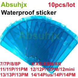 Absuhjx 10pcs Waterproof Sticker for iPhone 11 12 13 7 8 X XS Max 3M 14 Plus Adhesive LCD Screen Frame Seal Tape Repair Parts