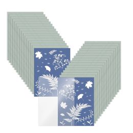 Paper Cyanotype Paper 32 Piece Sun Printing Paper Kit A5 Solar Drawing Paper With Acrylic Sheet High Sensitivity