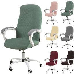 Chair Covers Water Repellent Elastic Cover Anti-dirty Jacquard Stretch Office Computer Desk Seat Removable Slipcovers S/M/L