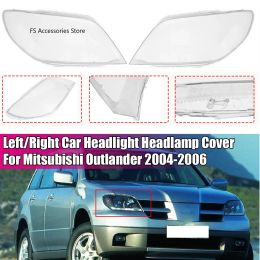 Car Front Headlamps Headlight Cover Lens For Mitsubishi Outlander 2004 2005 2006 Clear Shell Transparent Lampshade Shell Cover