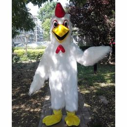 2024 New Hot Sales White Chicken Mascot Costume Birthday Party anime theme fancy dress Costume Halloween Character Outfits Suit