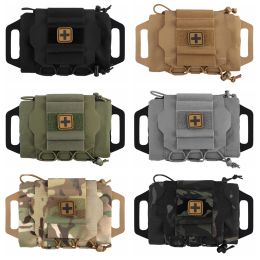 Survival Quick Release First Aid Kit Bag Tactical IFAK Pouch TwoPiece System Micro Med kit Carrier Outdoor Sport Hunting Molle EMT Pouch