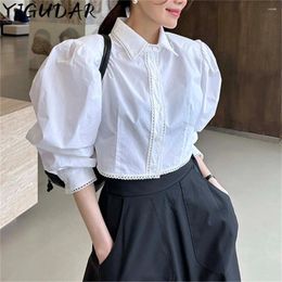 Women's Blouses Fine Elegant For Women Beautiful In Long Sleeve Spring Waist Slimming Shirt