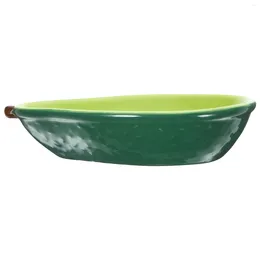 Bowls Fruit Bowl Ceramic Dish Avocado Design Snack Tray Dessert Breakfast Plate Ceramics Storage Household