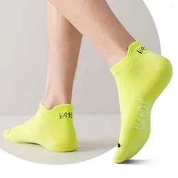 Men's Socks Breathable Reinforced Heel Cushioned Cotton Colour Ankle No Show Short Low Cut Athletic Sports