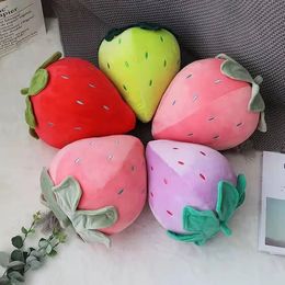 4Style 25cm Cute Fruit Kids Pillow Stuffed Strawberry Plush Pillows Super Soft Girls Pillows Cushion Seat for Kids Toys 240319
