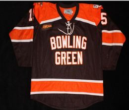 Custom Men Youth women Vintage Bowling Green State Univ 201315 8 Jose Delgadilo 24 Ben Greiner 15 Vintage Hockey Jersey 2324075