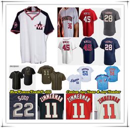 Baseball Jersey CJ Abrams Joey Meneses Lane Thomas Joey Gallo Keibert Ruiz Jesse Winker Eddie Rosario Luis Garcia Jr Jake Irvin Josiah Gray Trey Lipscomb Strasburg 4X