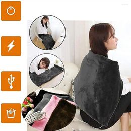 Blankets Electric Heated Blanket Throw Flannel Sherpa Fleece 3 Heat Settings Timer For Home