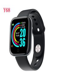 Y68 Smart Watch 144inch screen Waterproof Sport wristband Series 6 Fitness Bracelet Blood Pressure Heart Rate Monitor9171756