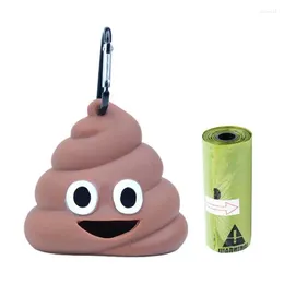 Dog Apparel Poop Bags Dispenser Shape Waste Bag Portable Pickup Holder For Outdoor Use