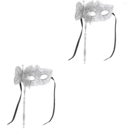 Party Decoration 2x Fancy Dress Mask Mardi Gras Prom Accessories