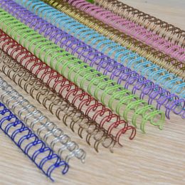 Markers 100pcs/50pcs Metal Yo Double Coil Calendar Binding Coil Notebook Spring Book Ring Wire O Binding A4 Binders Double Wire Binding