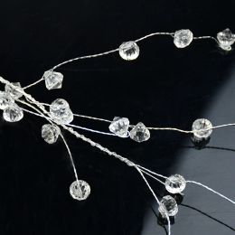 Acrylic Bead Garlands Crystal wire Branch String Wedding Decorations Wreath DIY Christmas Decor Party Supplies SD-16