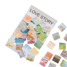 46pcs Cute Ins Landscape Stickers Kawaii Stationery DIY Scrapbooking Joural Planner Diary Decorations Material Paper Sticker