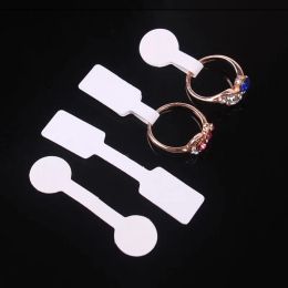 100Pcs Blank Paper Price Tags Stickers Jewellery Bracelet Ring Labels Display Card Packaging Sticker Self-Sticker Hangtag