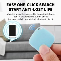 Mini GPS Tracker Anti-Lost Device For Find My App Round Pet Kids Bag Wallet Key Phone Tracking Smart Finder Locator Pk Airtag