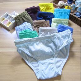 12PC/Lot Cartoon Boys Metties Kids Baby Cotton Solid Bielizna Underpants 2-10 Years 240329