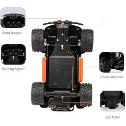 RC Car 1/18 Climbing Buggy 2WD Big Wheel Off-Road 2.4GHz Shock Absorber Remote Control Truck King Toys for Boys XMAS Gifts