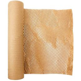 paper 1 Roll Recycled Packing Paper 12Inch X 33FT Eco Honeycomb Paper For Moving Packaging Wrap Recyclable Cushion Material