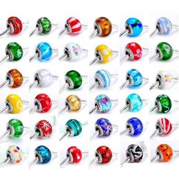 Acrylic Plastic Lucite Bead Charms For Bracelet Acrylic Big Hole Loose Fit Bangle Beads Drop Delivery Jewellery Dhnjl