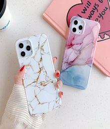 Luxury Thick Shockproof Hard Cover Phone Marble Cases for iPhone 13 12 mini 11 Pro XS Max XR X 7 8 Plus SE 20201744413