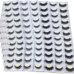 Eyelashes SHIDISHANGPIN 5 Pairs G Styles 100 Boxes Natural Long False Eyelashes Wholesale Bulk Fluffy Wispy Faux Cils G800 G600 G500