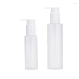Storage Bottles 20pcs Pump Bottle Round Clear Frost PET Plastic Empty Cosmetic Packaging Travel Refillable Lotion 3oz 4oz 100ml 200ml