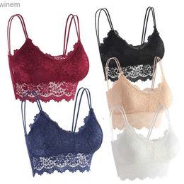 Women's Panties New sunflower lace wrapped underwear basement suspender top womens large-sized thin shoulder strap beauty back braL2404