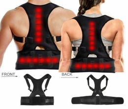 Magnetic Posture Corrector Support Back Shoulder Brace Belt Adjustable Back Brace Lumbar Shoulder Support Belts For Men Women2510074