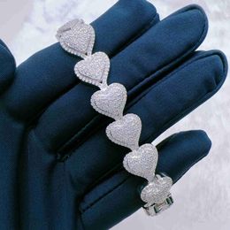 Pendant Necklaces Factory Vvs Moissanite Diamond Chain 925 Sier Hip Hop Jewelry Cuban Link Rock Iced Out Clustered Bracelet Drop Deliv Ots4E