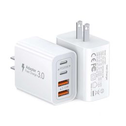 Cell Phone Chargers 2-Piece 40W Usb Charger Cube For 15 /14 /13 /12 Drop Delivery Phones Accessories Otkgm