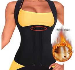 Women men Double Front Zipper Waist Trainer body Shaper Cinchers Thin Shapers Slimming Belt Corset Girdle Shaping Bodysuit1000919