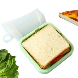 Reusable Sandwiches Toast Bags Silicone Food Storage Container Lunch Bag for Snacks Fruits School Work or Travel
