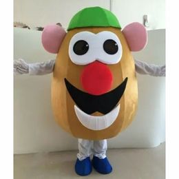 2024 Halloween New Adult Advertising Potato Head Mascot Costume Suits Adult Party Cartoon Mascot Costume