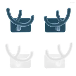 Kitchen Storage 1Pair Wall-Mounted Combination Antlers Pot Cover Rack Multi-Purpose Racks Small Object Hook Up Cutting Board