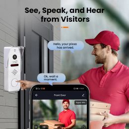2024 NEW Tuya 7/10 Inch Video Intercom Wifi Smart Home video doorbell System 1080P 160°Wired Doorbell Camera Full Touch Monitor