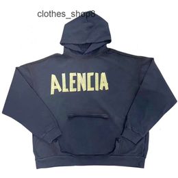 High balencigs Men Edition Sweaters Hoodies 24s Designer Hoodie Mens Family Fashion Autumn/winter New American Pattern Paper Couple Loose Lette U5ME