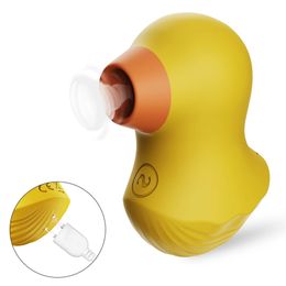 Sucking Vibrator Duck Vibration Sucker Oral Licking Blowjob Clitoris Stimulator Nipple Tongue Adult Sex Toy for Women Ma 240312