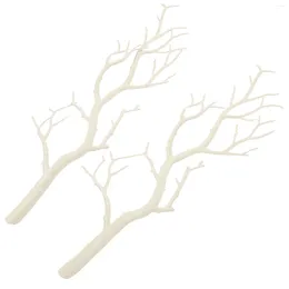 Decorative Flowers 2 Pcs Dry Branches Wedding Decorations Sticks For Vase Birch Tree White Stems Vases Tall