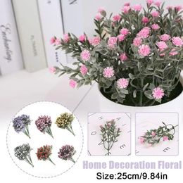 Decorative Flowers Home Decoration Floral Wedding Bouquet Babysbreath Fake Gypsophila Artificial B9v3