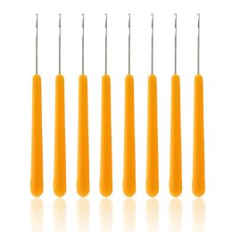 Plastic Knitting Crochet Needles For Jumbo Braiding Twist Hair Weaving Dreadlock Micro Latch Hook Black Yellow Extensions Tools