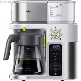 Coffee Makers MultiServe 10 cups SCA certified coffee machine with internal nozzle and white glass carat Y240403