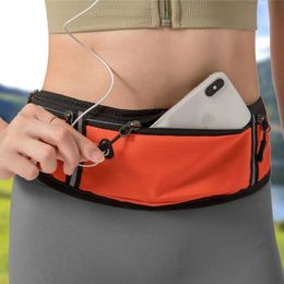 Striscia riflettente leggera impermeabile Fanny pack palestra sport sport con cinturini elastici regolabili