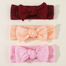 3pcs/set Knit Baby Headbands Bow Elastic Soft Headbands for Baby Girl Children Turban Infant Kids Hair Accessories HB292