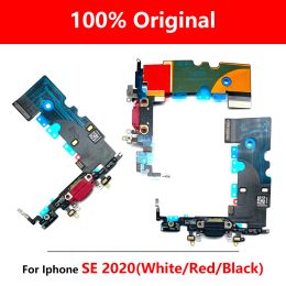 100% Original For iPhone Se 2020 Dock Connector Micro USB Charger Charging Port Flex Cable Microphone Board